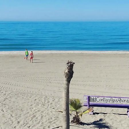 Escapada Familiar En Torrox Costa A 100M De La Playa, Vistas Al Mar Y Parking Gratis Exterior foto